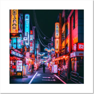 Night Life in Tokyo Posters and Art